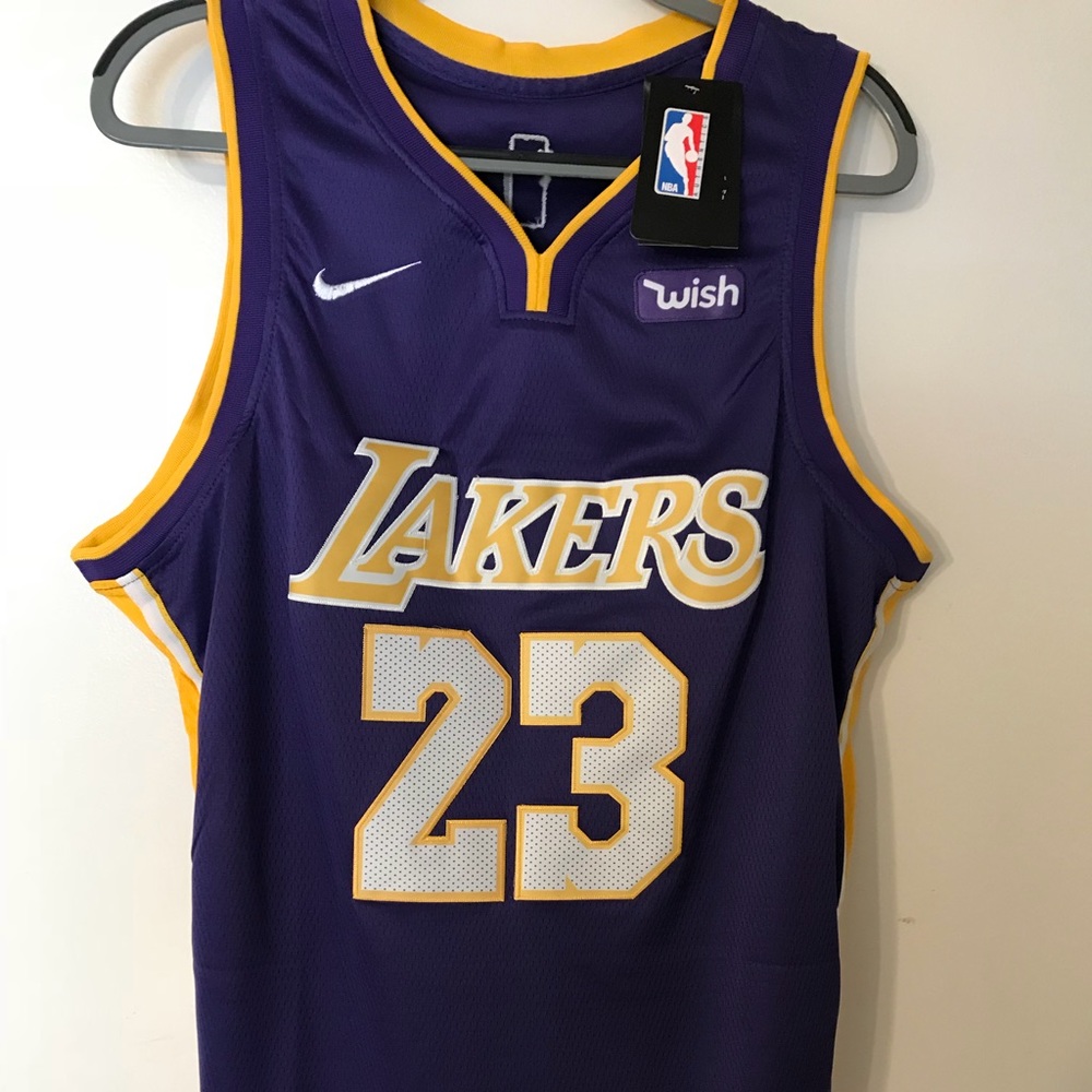 Lebron James Nike Swingman Jersey XL purple/yellow